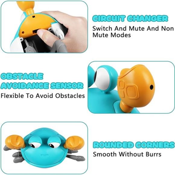 Crawling Crab Toy, Interactive Dancing Walking Moving Toy with Music - Picture 4 of 7